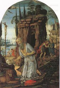 st Jerome in he Desert (mk05), Jacopo di Arcangelo called jacopo del sellajo